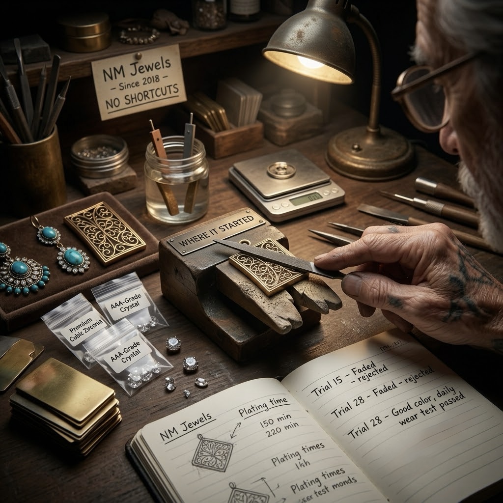 The NM Jewels workbench — where it started